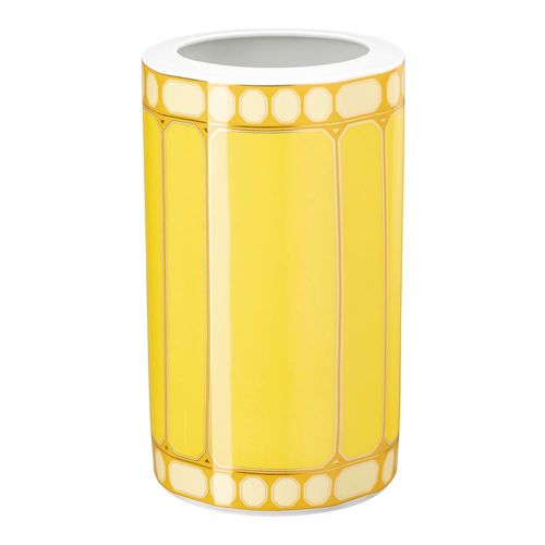 Vaso Signum, Porcelana, Amarelo