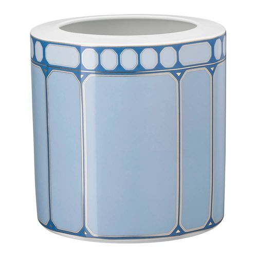 Vaso Signum, Porcelana, Largo, Azul