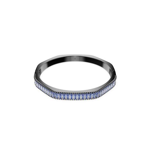 Bracelete Matrix, Lapidação Baguete, Azul, Revestida em ródio