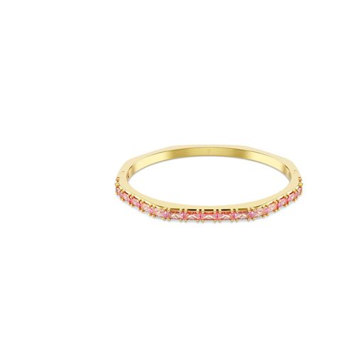 Bracelete Matrix, Lapidação Baguete, Rosa, Revestido em dourado