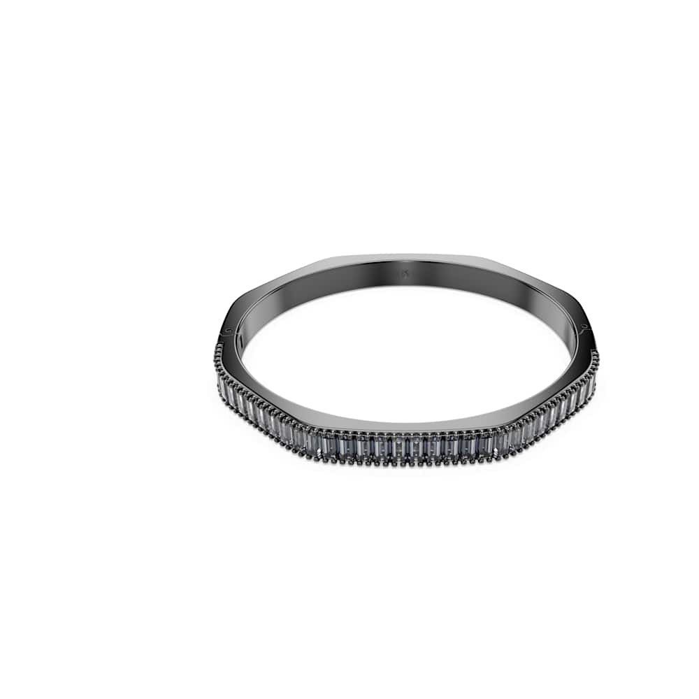 Bracelete Matrix, Lapidação Baguete, Azul, Revestida em ródio