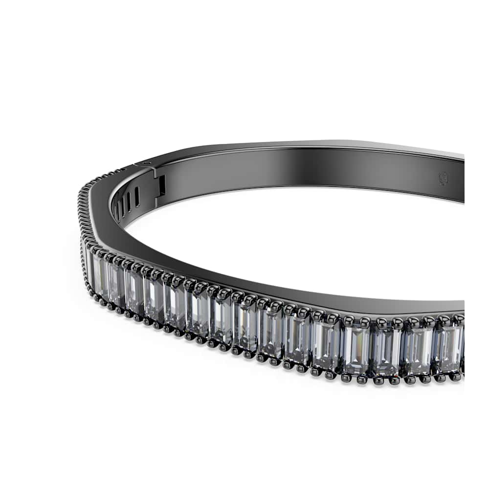 Bracelete Matrix, Lapidação Baguete, Azul, Revestida em ródio