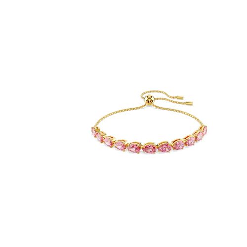 Pulseira Matrix, Lapidação pera, Rosa, Revestido em dourado