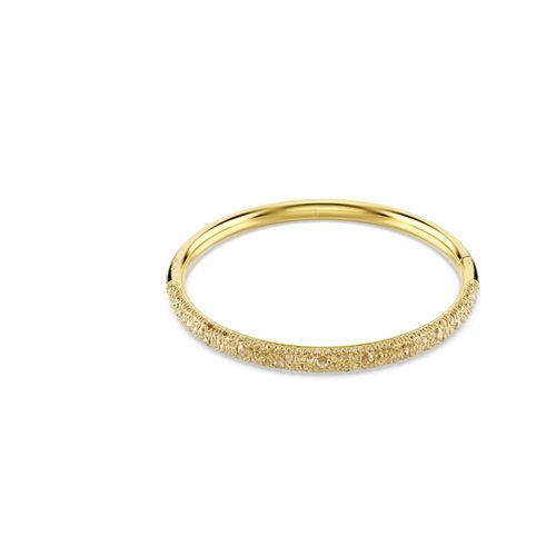 Bracelete Sublima, Snow pavé, Branca, Revestido em dourado