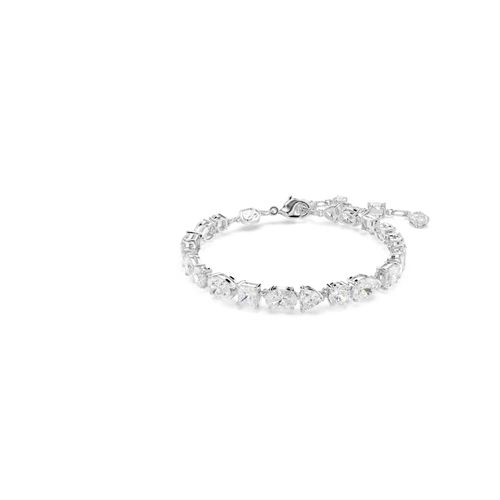 Pulseira Mesmera, Combinação de lapidações, Branca, Revestido em ródio