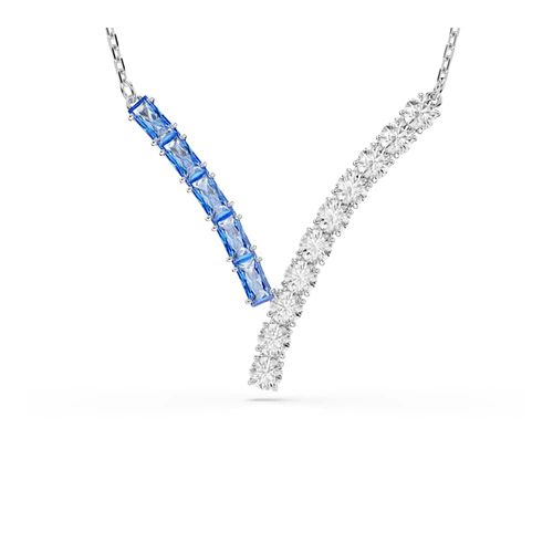 Pingente Matrix, Combinação de lapidações, Azul, Revestido em ródio