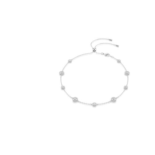 Colar Una Angelic, Lapidação redonda, Motivos de dupla face, Branco, Revestido em ródio