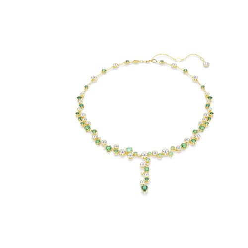 Colar Y Constella, Combinação de lapidações, Verde, Revestido em dourado