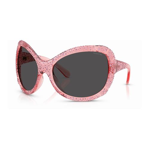 Óculos de sol, Tamanho grande, Modelo olho de gato, SK6052, Rosa