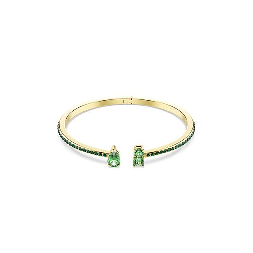 Bracelete Matrix, Combinação de lapidações, Verde, Revestido em dourado