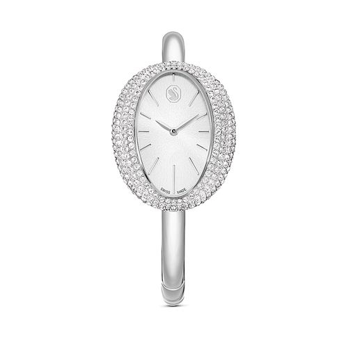 Relógio Imber bangle, Fabricação suíça, Pulseira de metal, Prata, Aço inoxidável