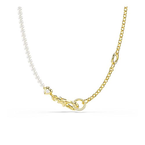 Colar Idyllia, Crystal Pearl, Branco, Acabado em tom dourado