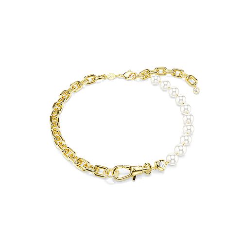 Colar Idyllia, Crystal Pearl, Branco, Acabado em tom dourado