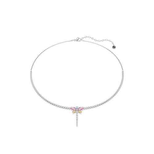 Colar em Y Tennis Ariana Grande x Swarovski, Combinação de lapidações, Libelula, Multicor, Acabado em ródio